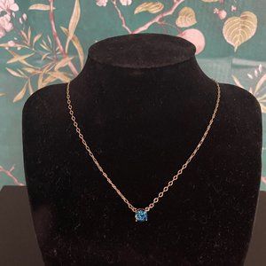 Blue Geode Pendant Necklace